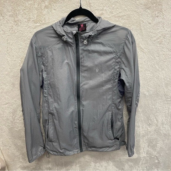 Little donkey Andy men’s running windbreaker jacket gray small activewear - Picture 9 of 11